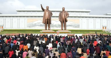 صور.. احتفالات ضخمة فى كوريا الشمالية بمناسبة عيد ميلاد مؤسس الدولة