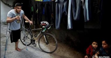 رصاصة إسرائيلية تحرم دراجا فلسطينيا من أولمبياد آسيا