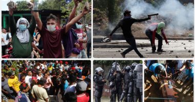 اشتباكات عنيفة مع المتظاهرين فى نيكاراجوا تتحول لحرب شوارع مع الشرطة