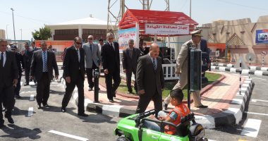 مساعد وزير الداخلية لشمال الصعيد يفتتح المدينة المرورية للأطفال بالمنيا الجديدة