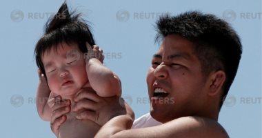 مسابقة لبكاء الأطفال الرضع باليابان.. والفائز من يبكى أكثر