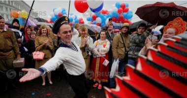 صور.. مسيرات واحتفالات فى روسيا بعيد الربيع والعمال  