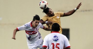 فيديو و صور.. الإنتاج يتقدم 1-0 بالشوط الأول.. والقائم يمنع الزمالك من التعادل