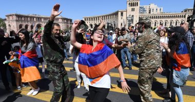 احتجاج بالقرب من مكتب النائب العام فى أرمينيا للمطالبة بإقالته