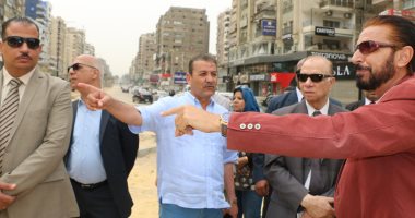 محافظ القاهرة يتفقد أعمال تطوير شارع عباس العقاد وميدان سراى القبة