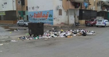 صور.. شكوى من تلال القمامة بشوارع زمزم فى بورسعيد