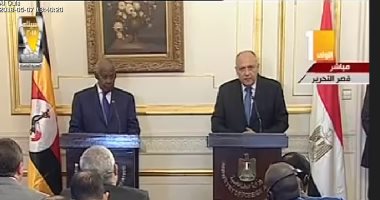 شكرى: بحثت مع وزير خارجية أوغندا ضرورة تنفيذ اتفاق المبادئ حول سد النهضة