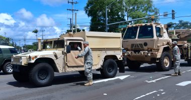صور.. قوات أمريكية تؤمن عودة أهالى هاواى لمنازلهم بعد هدوء بركان "كيلوا"