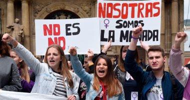 صور.. تظاهرات فى إسبانيا ضد جرائم الاغتصاب تحت شعار "أنثى بلا خوف"