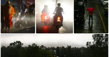 عواصف رملية تضرب الهند وشلل بالحركة المرورية مع انعدام الرؤية