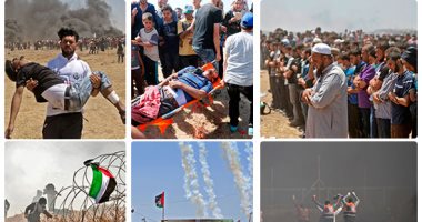 مذبحة يوم العودة.. صلوات للفلسطينيين فى غزة ومئات الشهداء برصاص الاحتلال