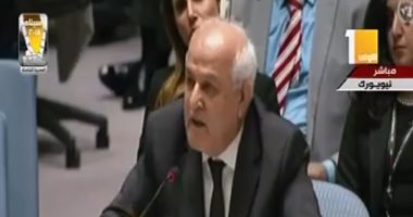 مندوب فلسطين بمجلس الأمن: عدم معاقبة إسرائيل يساعدها على ممارسة العنصرية.. فيديو