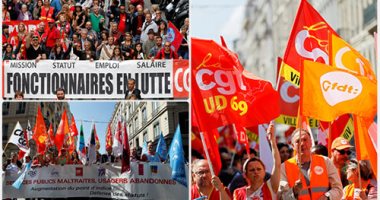 مظاهرات فى فرنسا ضد قانون الخدمة المدنية