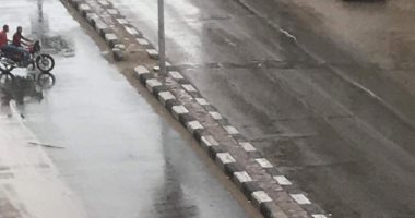 سقوط أمطار على مناطق متفرقة بالإسماعيلية
