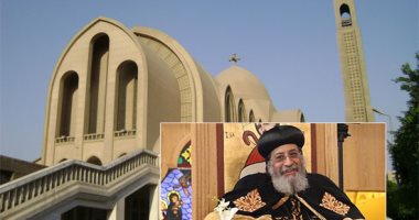 شعب الكنيسة يستقبل البابا تواضروس بالزغاريد وعلم مصر بقداس عيد القيامة