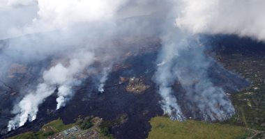 حمم بركان كيلاويا تقتلع عشرات المنازل فى جزيرة هاواى الأمريكية