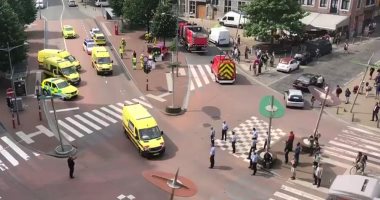 ننشر صور حادث إطلاق النار بين الشرطة ومسلحين فى بلجيكا