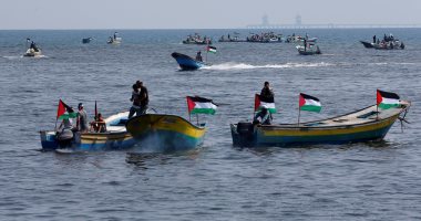 صور.. انطلاق أول رحلة بحرية من ميناء غزة لأوروبا لكسر الحصار الإسرائيلى