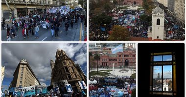 مظاهرات فى الأرجنتين احتجاجا على البطالة وسوء الأحوال الاجتماعية