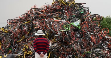 إعادة تدوير آلاف الدراجات الهوائية القديمة فى الصين - صور