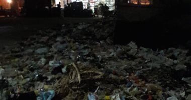 صور..تلال القمامة تغزو شارع كوبرى فاطمة الزهراء بطريق السماد بأسوان