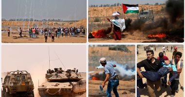 اشتباكات بين فلسطينيين وقوات الاحتلال فى جمعة مليونية القدس بغزة