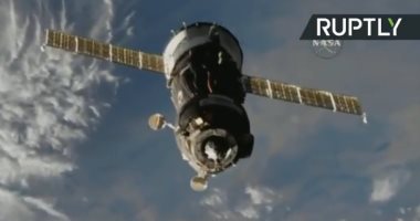 شاهد التحام مركبة "سويوز MS-9" بالمحطة الفضائية الدولية.. فيديو