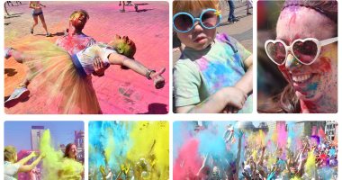 بهجة وفرحة مع انطلاق مهرجان الألوان فى أوكرانيا