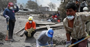 صور.. استمرار البحث عن عشرات المفقودين بموقع انفجار بركان جواتيمالا