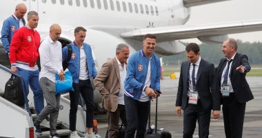 منتخب صربيا يصل روسيا للمشاركة فى كأس العالم.. صور