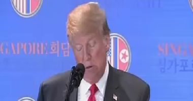 قمة ترامب وكيم .. الرئيس الأمريكى:العقوبات على كوريا الشمالية مستمرة