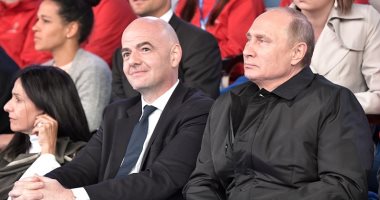 صور.. بوتين وإنفانتينو يحضران حفلاً غنائيًا قبل انطلاق كأس العالم 