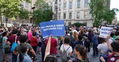 صور..مظاهرة فى نيويورك ضد قرار إدارة ترامب فصل أطفال المهاجرين عن ذويهم