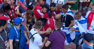 كأس العالم 2018.. جماهير المغرب تمنع رفع علم إسرائيل فى المدرجات.. فيديو