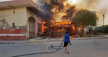 الحماية المدنية تسيطر على حريق نشب فى مخزن زيوت بالإسكندرية