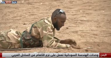 فيديو.. وحدة الهندسة السودانية باليمن تنزع الألغام وتتخلص منها