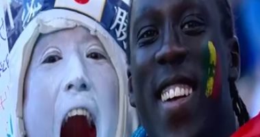 كأس العالم يجمع الشعوب.. سنغالى برفقة يابانية فى روسيا.. فيديو