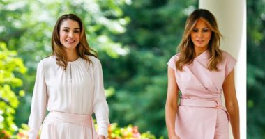 الملكة رانيا تنشر صورة بصحبة ميلانيا ترامب فى واشنطن