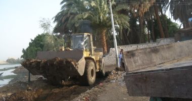 صور.. حماية النيل بالأقصر وقنا: نفذنا 14 قرار إزالة وتحصيل 156 ألف جنية فى أسبوع