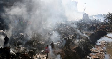 مصرع 15 شخصا وإصابة 70 أخرين فى حريق يلتهم سوق بكينيا