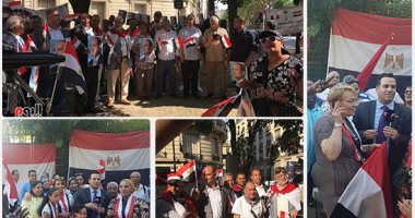 بالأناشيد والأعلام ..المصريون فى أوروبا وأمريكا يحتفلون بذكرى ثورة 30 يونيو