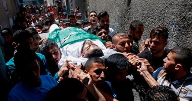 تشييع جنازة الشهيد الفلسطينى محمد الحمايدة بعد مقتله بنيران الاحتلال - صور