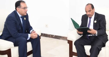 صور.. مصطفى مدبولى يسلم رئيس موريتانيا رسالة من السيسي