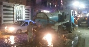 فى استجابة سريعة.. صرف القاهرة تزيل مياه المجارى من شارع يوسف بالمطرية