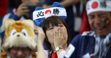 كأس العالم 2018.. بكاء جماهير اليابان بعد وداع المونديال.. صور 