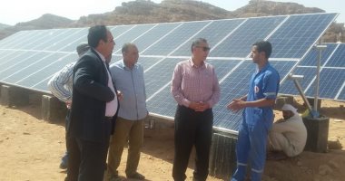 صور.. محطة للطاقة الشمسية بوادى أبو غراقد بتكلفة 5 ملايين جنيه بمدينة أبو رديس