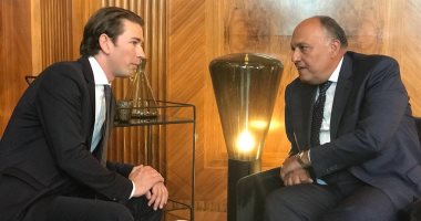 السفير أحمد أبو زيد ينشر صور لقاء وزير الخارجية المستشار النمساوى "سبستيان كورتز"