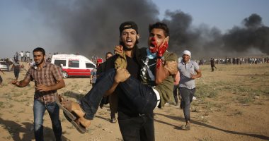 صور.. شهيد و 146 مصابا برصاص الاحتلال الإسرائيلى فى غزة