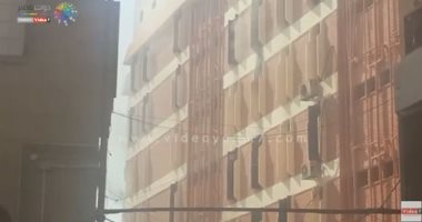 فيديو.. اندلاع حريق هائل فى مستشفى الحسين الجامعى.. والدفع بـ10 سيارات إطفاء