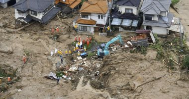 صور.. انهيارات أرضية فى اليابان بسبب الأمطار الغزيرة